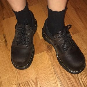 Steel Toe Dr. Marten Brown Loafers